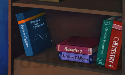 Boks titled Signals and Systems, Robotics, Artifical Intelligence, Quantum Mechanics, Chemistry